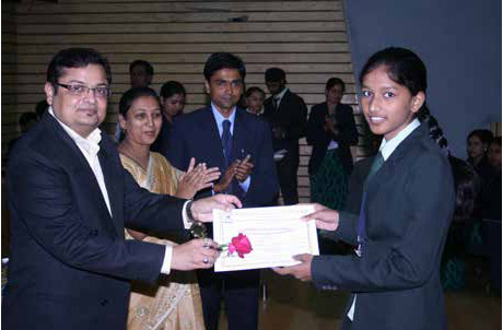 Hon. Milind Pradhan Rewarding University Topper (BCA) Ms. Neha Kumari