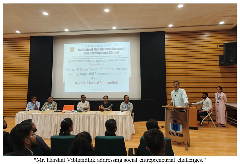 Expert Talk on Social entrepreneurship: Creating Impactful Ventures for a Better World